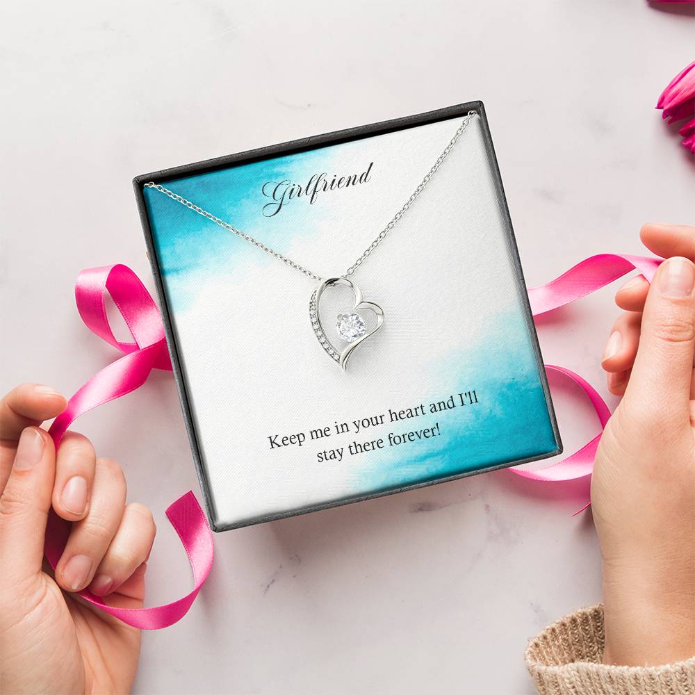 Girlfriend Keep Me In Your Heart And I'll Stay There Forever Forever Love Necklace