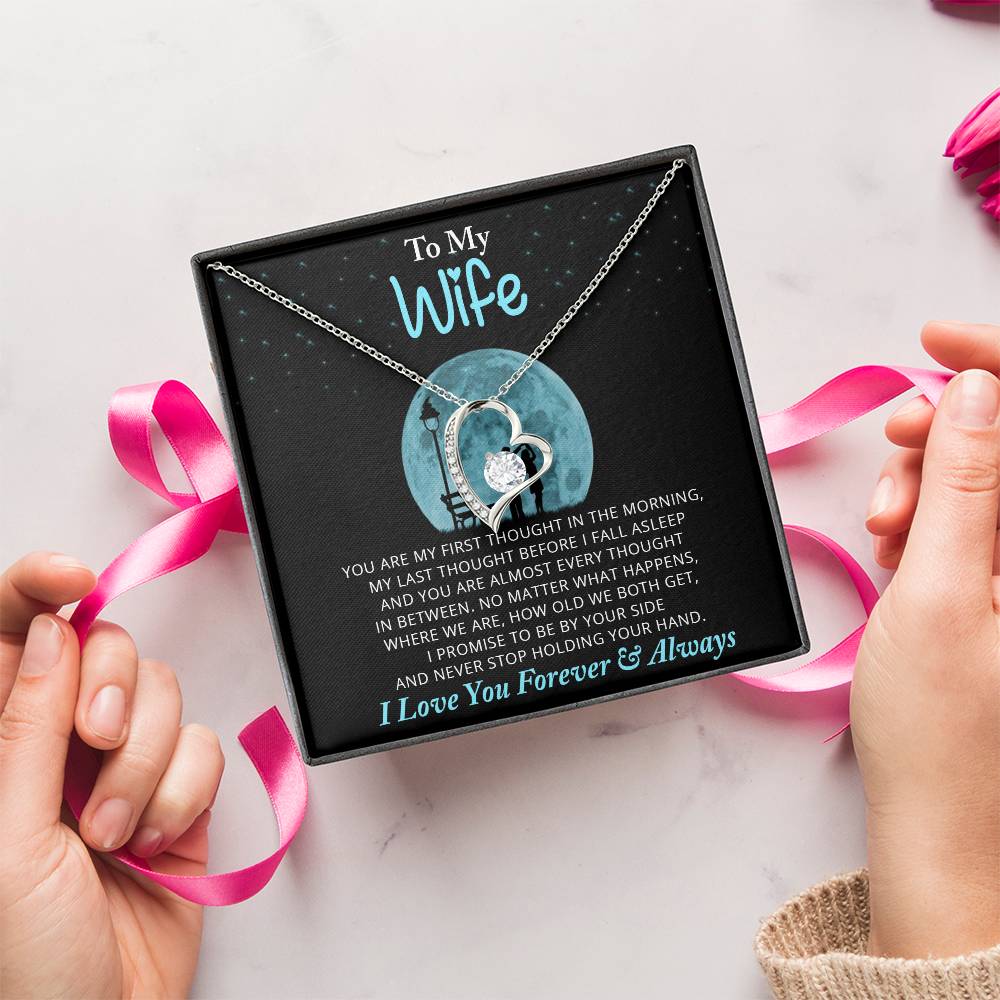 To My Wife Necklace Anniversary Gift For Wife Gift For Wife Wife Necklace Wife Birthday Gift Valentines Day Gift For Wife Forever Love Necklace