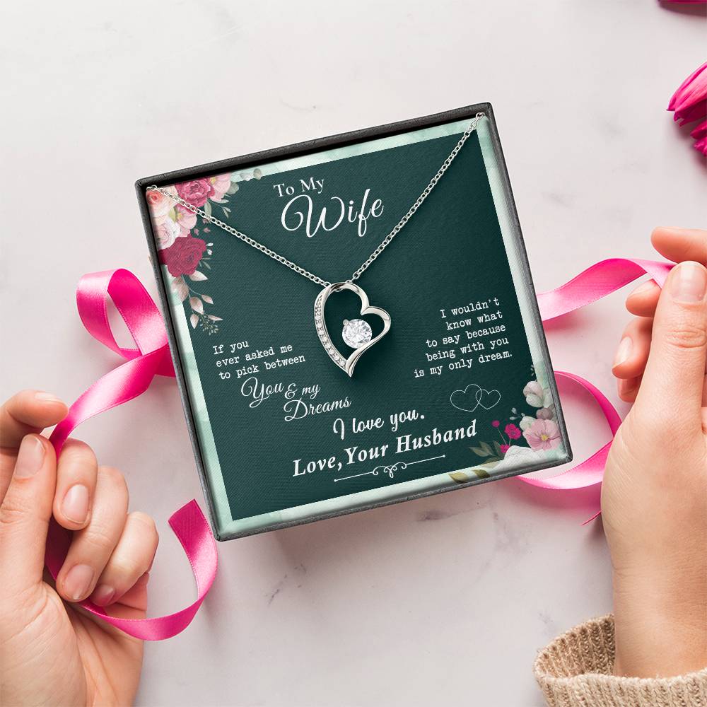 Almost Gone To My Wife Being With You Is My Only Dream Heart Necklace 1 Forever Love Necklace