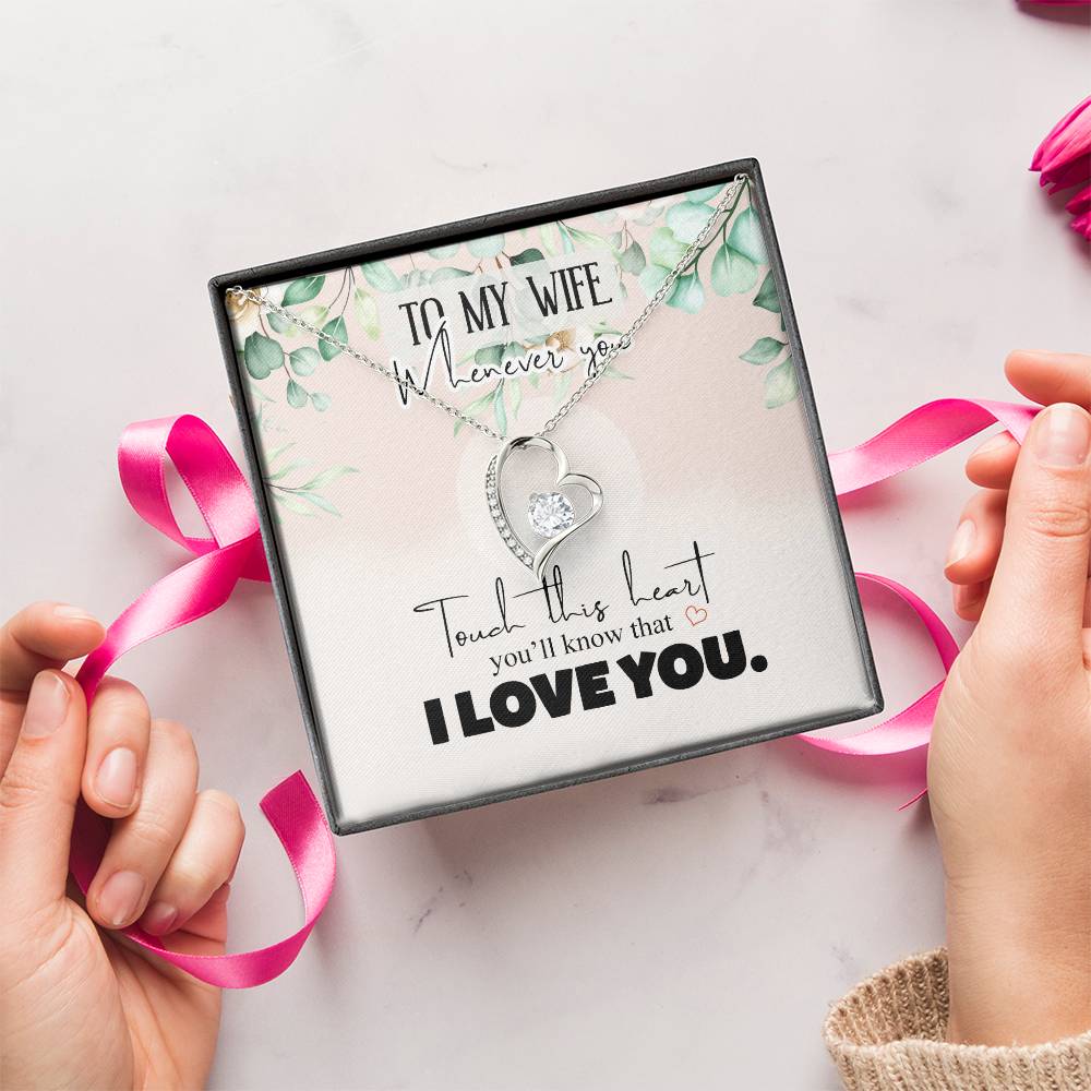 Gift For Wife I Love You Forever Love Necklace
