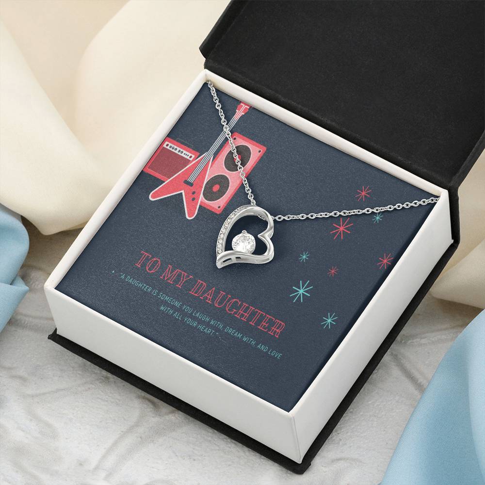 To My Daughter 1 Forever Love Necklace