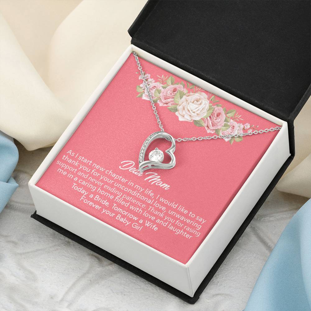Mother Of The Bride Gift From Daughter Forever Love Necklace