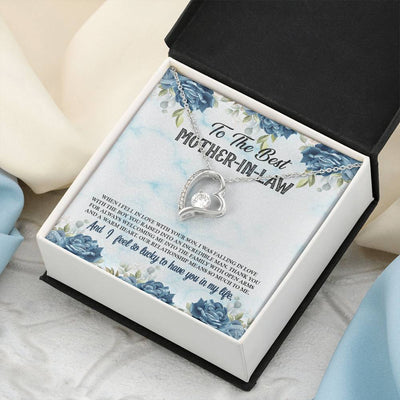 To The Best Mother-In-Law From Daughter-In-Law - Forever Necklace - Lucky To Have You In My Life Forever Love Necklace