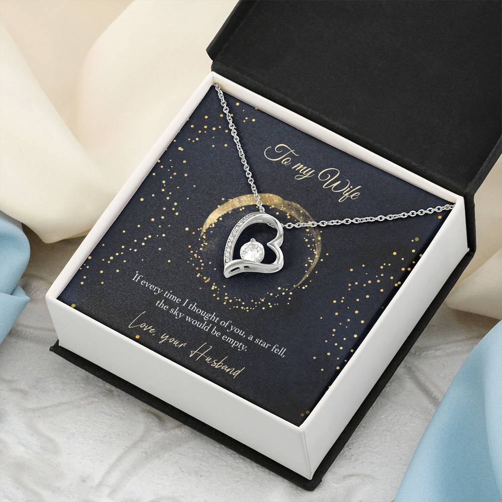 If Every Time I Thought Of You Forever Love Necklace