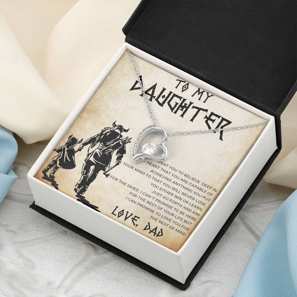 To My Daughter Gift For Daughter From Dad Daughter Necklace Viking Style Necklace To My Daughter Necklace Gift Necklace Daughters Name Forever Love Necklace