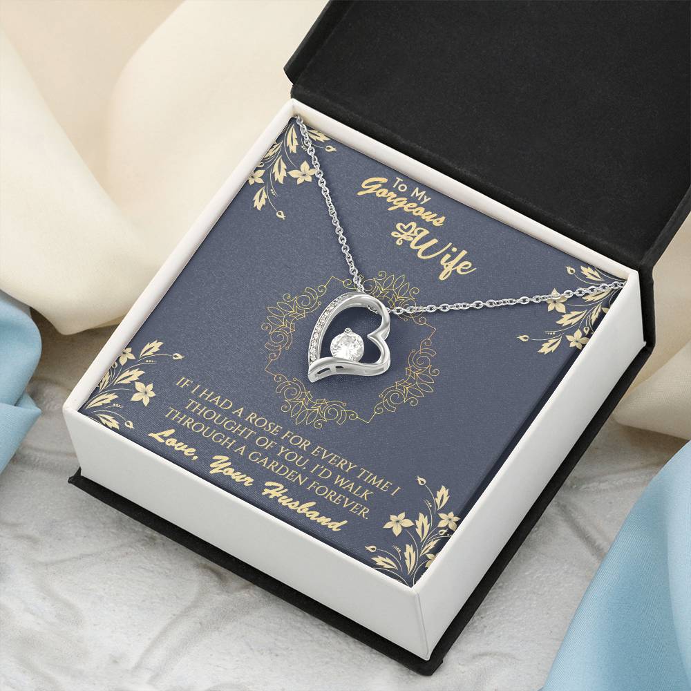 To My Wife Rose Garden Necklace 1 Forever Love Necklace