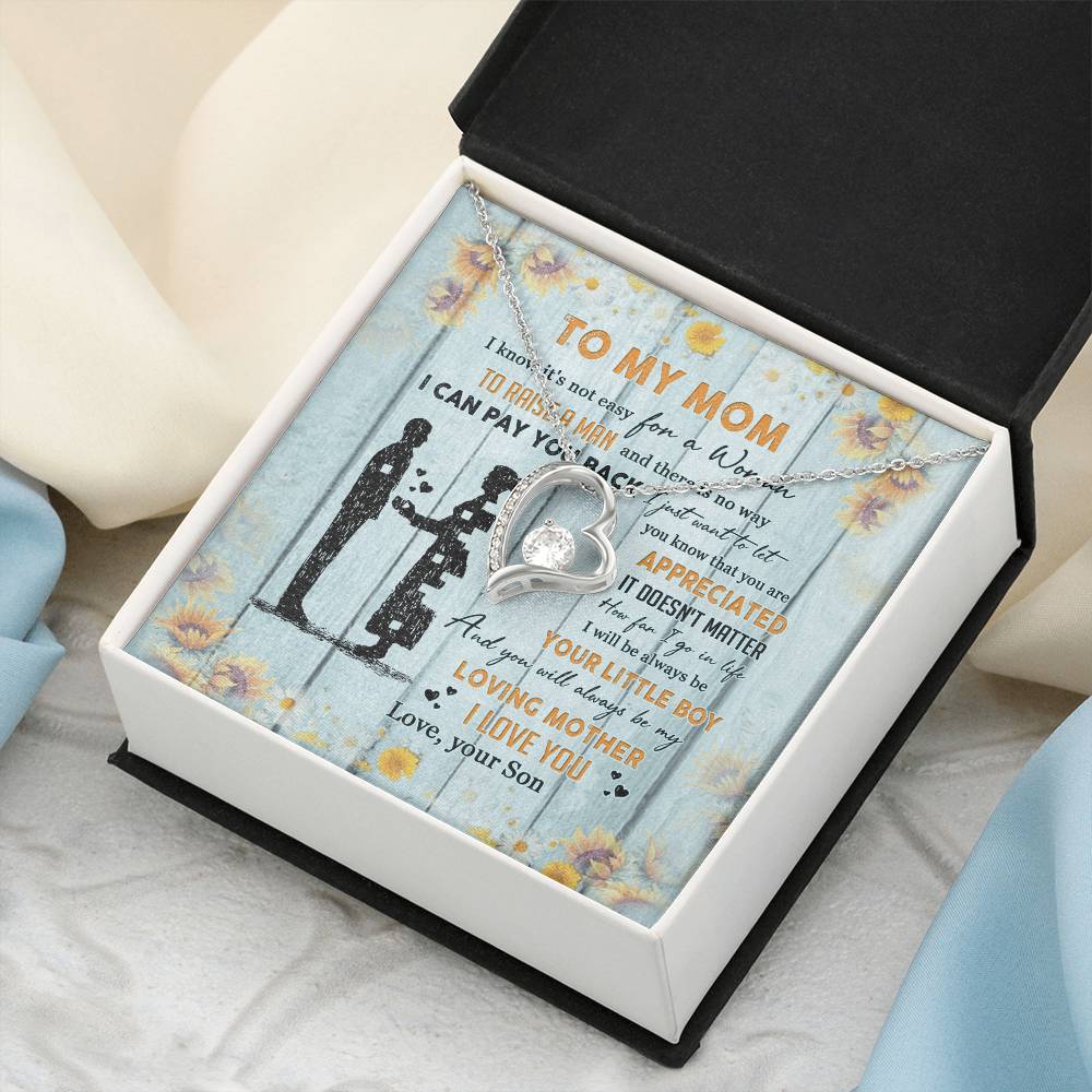 To My Mom From Son Forever Love Necklace