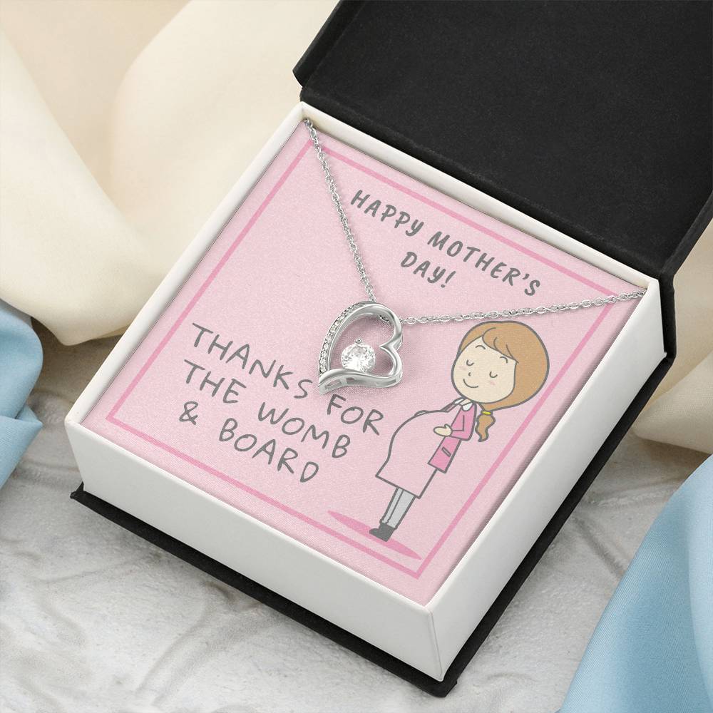 Mother&#39;s Day With Message Card 1 Forever Love Necklace