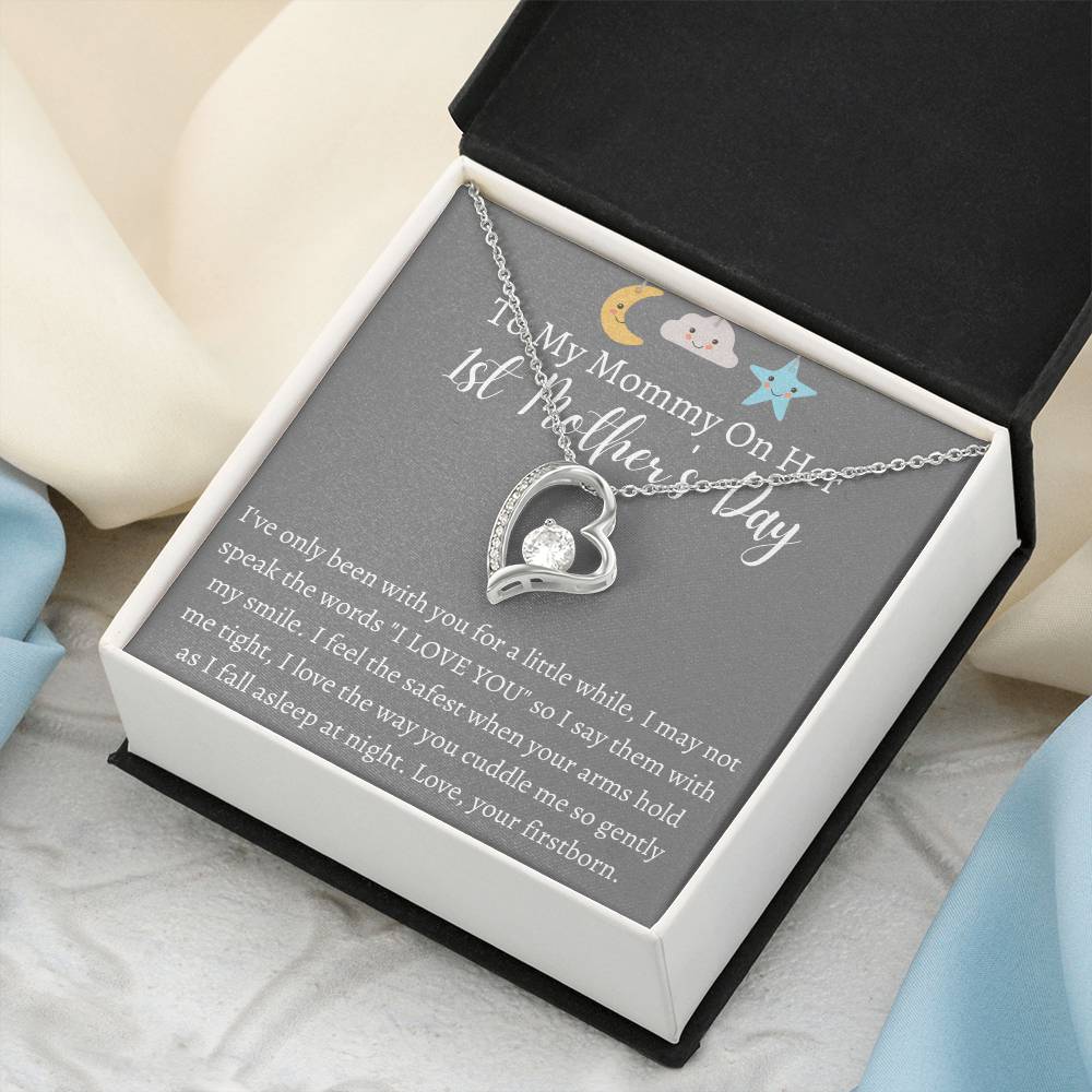 To My Mommy On Her 1st Mother&#39;s Day Forever Necklace 1 Forever Love Necklace
