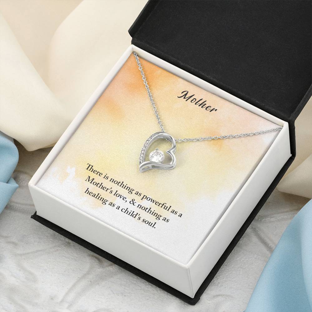 Mother There Is Nothing As Powerful As A Mother's Love Forever Love Necklace