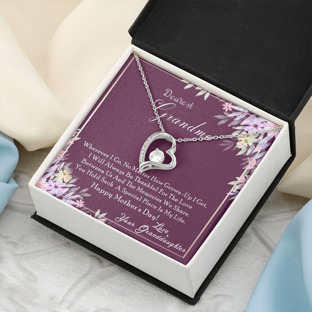 To My Grandma Forever Love Necklace