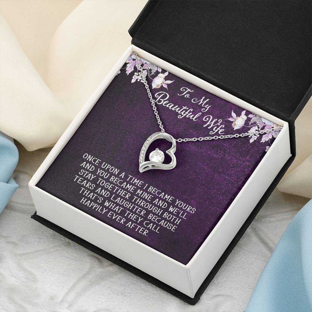 Forever Love Necklace For Wife With Free Message Card 1 Forever Love Necklace