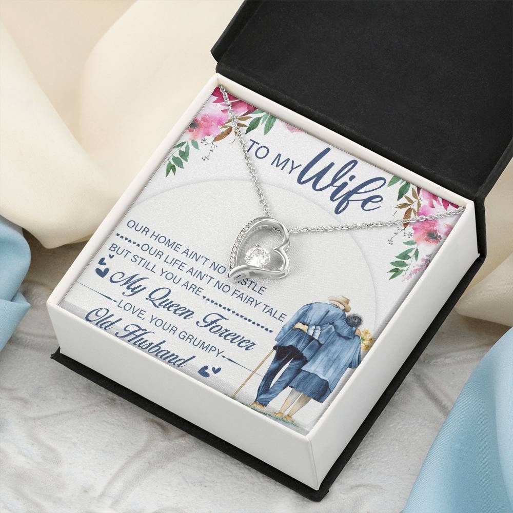 To My Beautiful Wife Necklace Anniversary Gift For Wife Birthday Gift For Wife Gift For Wife Necklace For Wife Gift For Wife Birthday Forever Love Necklace