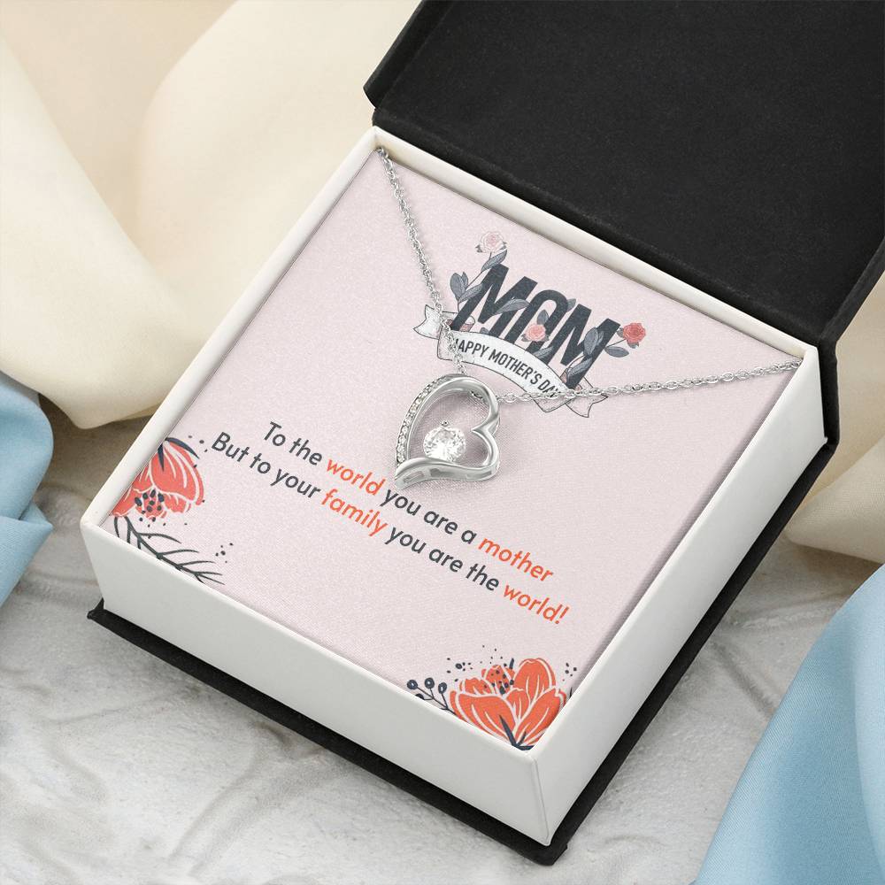 To My Mom Mother Necklace Gift For Mother Xmas Christmas Customize Gift To My Mom 4 1 Forever Love Necklace