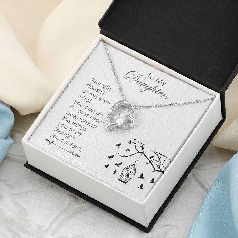 Mom To Daughter Gift Daughter Birthday Gift Daughter Jewelry Daughter Necklace Mom To Daughter Necklace Forever Love Necklace