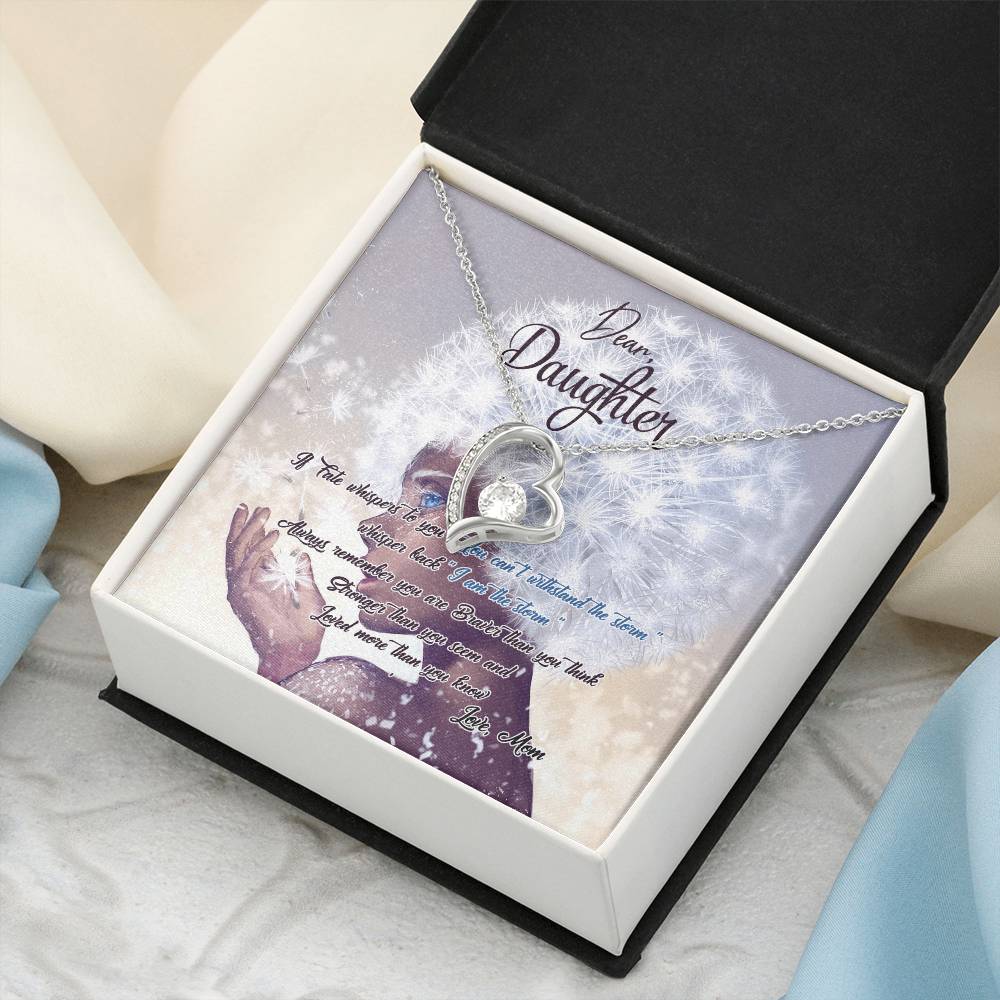 To My Daughter Necklace From Mom Gift For Daughter From Mom Birthday Gift Daughter Graduation Gift Daughter Birthday Gift Forever Love Necklace