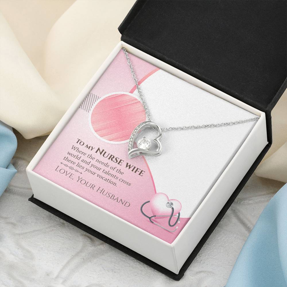 To My Nurse Wife There Lies Yours Vocation Forever Love Necklace