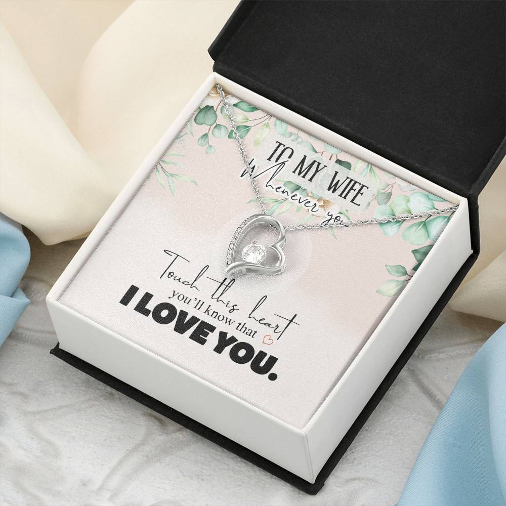 Gift For Wife I Love You Forever Love Necklace