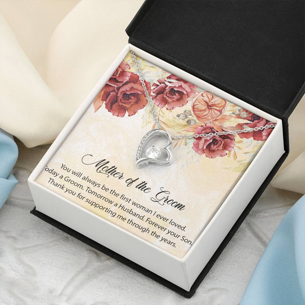 Mother Of The Groom Necklace Forever Love Mom Of The Groom Wedding Gift Mother In Law Necklace Gift Customize Mother Of The Groom Forever Love Necklace