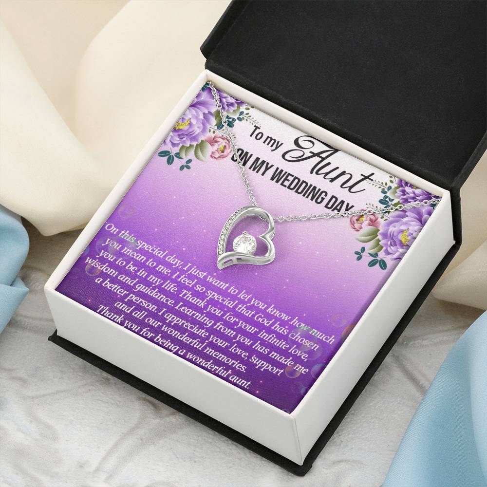 Aunt Of The Bride Gift Aunt Wedding Gift Aunt Of The Bride Forever Love Necklacewedding Gift For Aunt Aunt Necklace Gift Thank You Forever Love Necklace