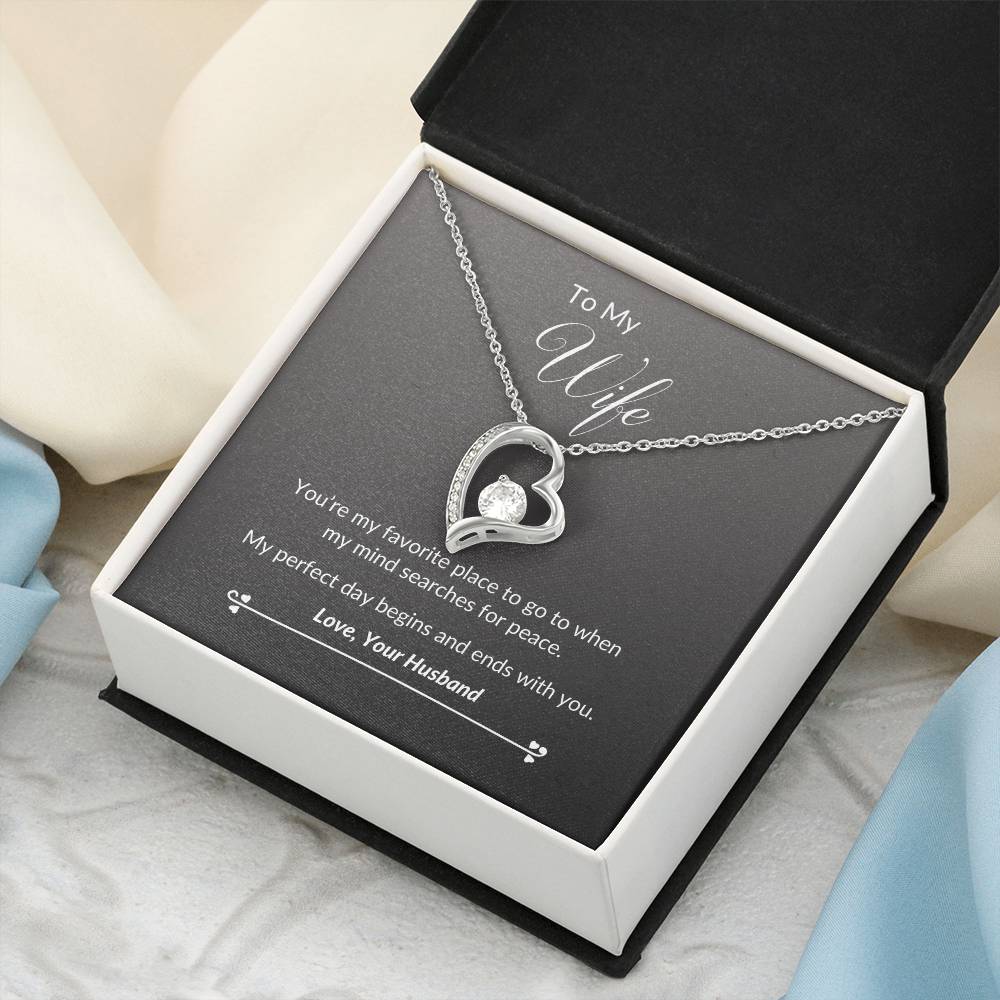 To My Wife - Favorite Place - Necklace Forever Love Necklace