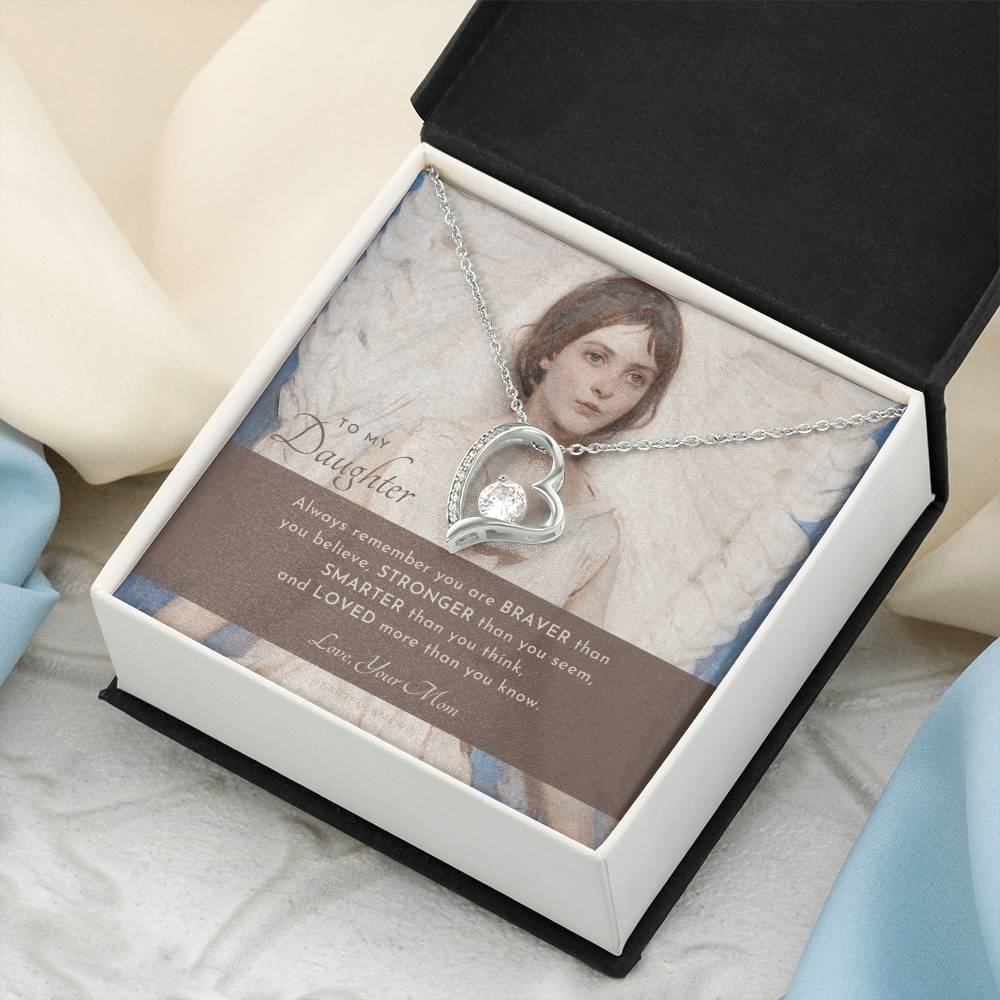 To My Daughter Always Remember Gift For Daughter From Mom Daughter Birthday Graduation Christmas Present Forever Love Necklace