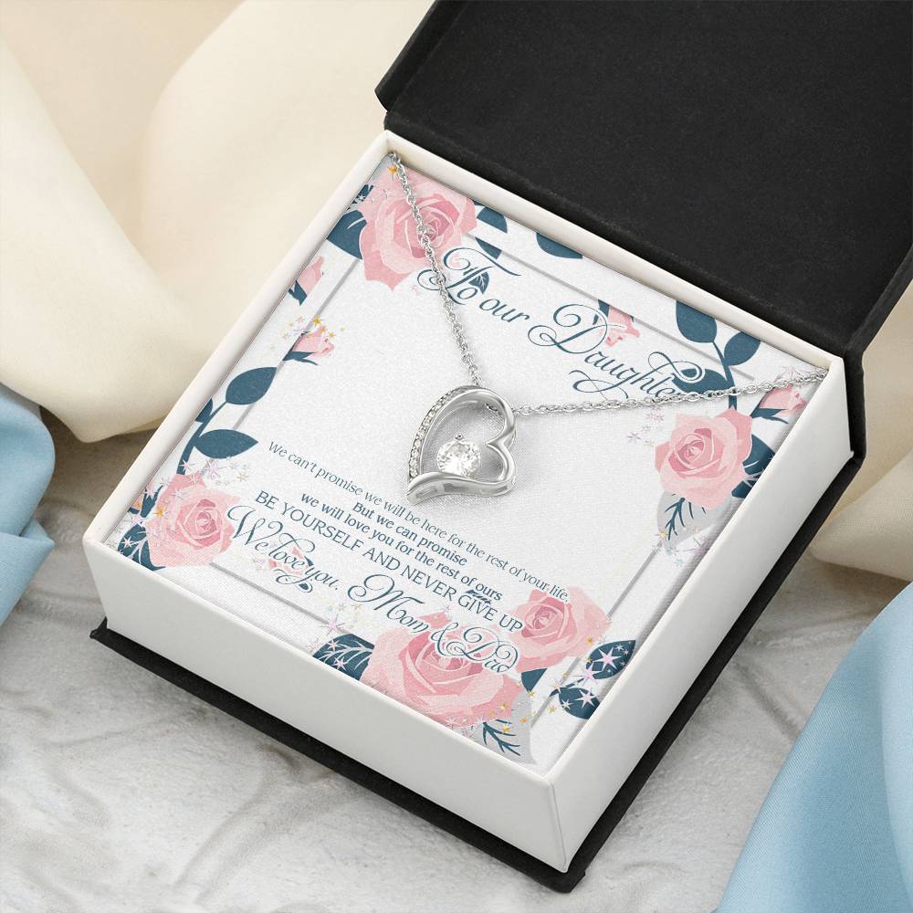 Our Daughter Wedding Gift Daughter Necklace From Mom Daughter Necklace Customize Daughter Necklace Birthday Gift For Daughter Forever Love Necklace