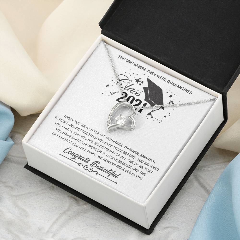 Class Of 2021 Graduation Gifts For Her Graduation Gift For Daughter Feeling Proud Gift On Child&#39;s Graduation Best Graduation Gift Forever Love Necklace