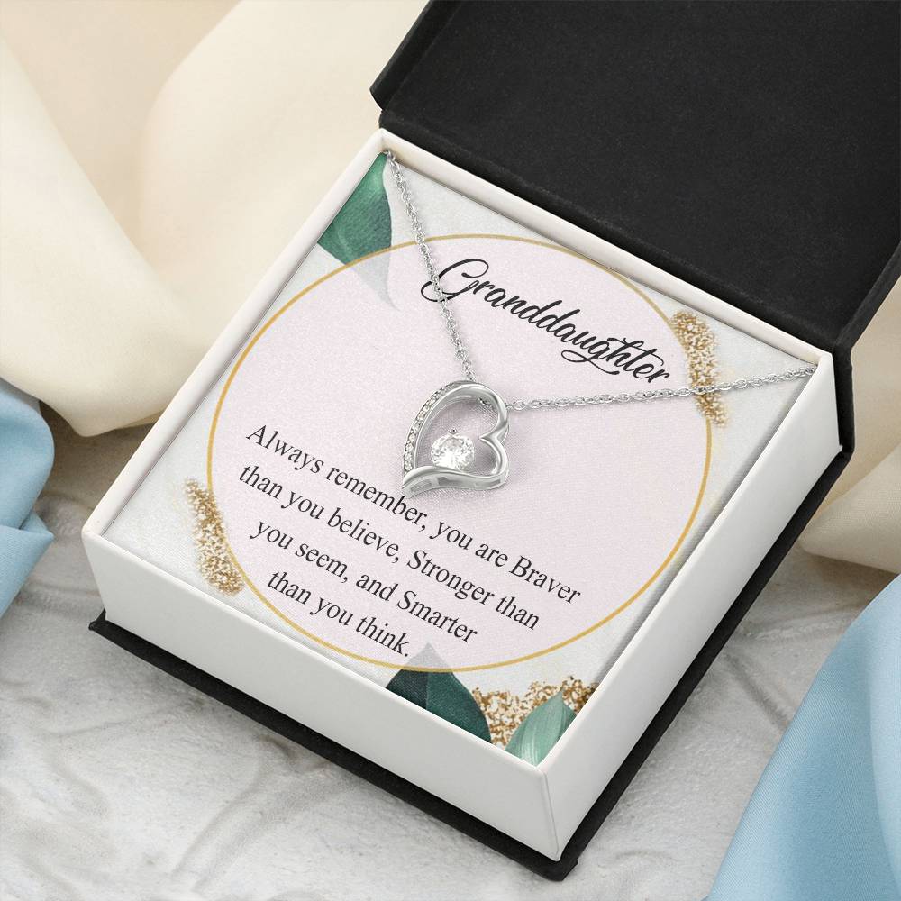 Granddaughter Necklace Customize Granddaughter Necklace Gift Forever Love Necklace For Daughter Granddaughter's Birthday Necklace Forever Love Necklace