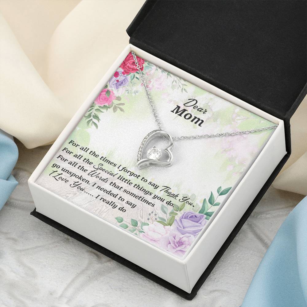 Thank You Mom Forever Love Necklace