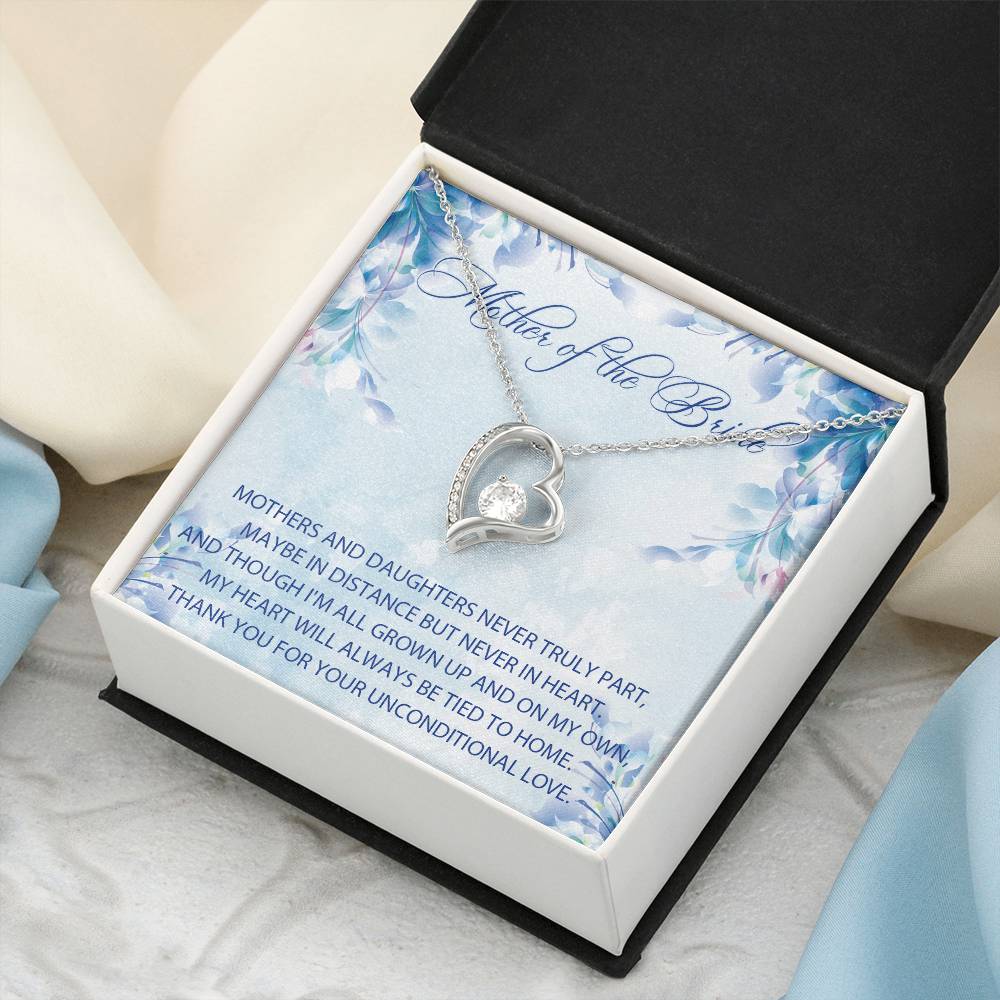 Mother Of The Bride Gift From Daughter Mother Of The Bride Wedding Gift Custom Mother Of The Bride Bride's Mother Forever Love Necklace Forever Love Necklace