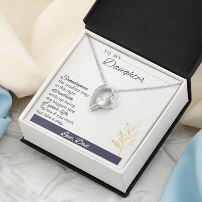 To My Daughter Love Your Dad A Prayer For My Daughter Father To Daughter Birthday Gift Forever Love Necklace