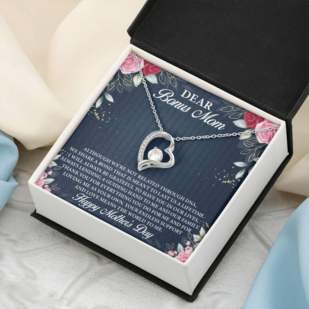 Dear Bonus Mom Forever Love Necklace