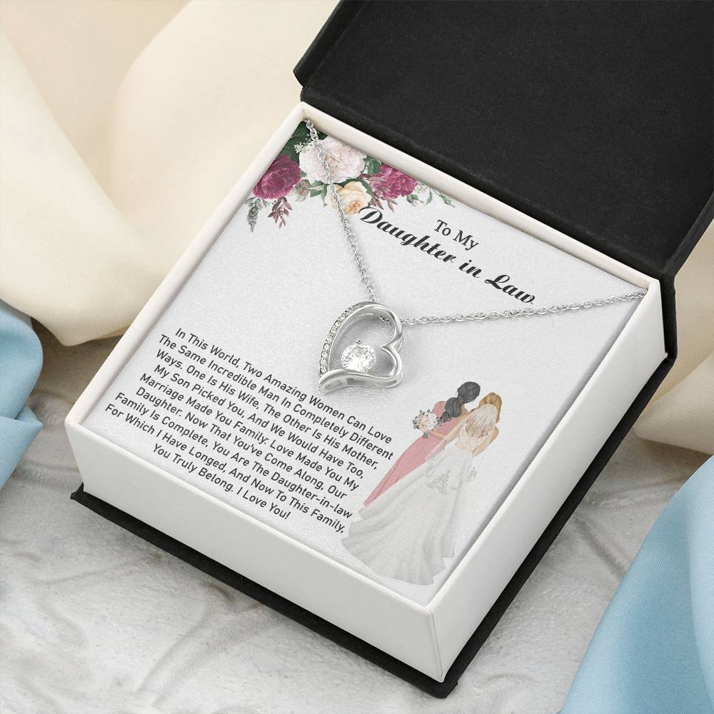 Daughterinlaw Gift Daughter Necklace 1 Forever Love Necklace