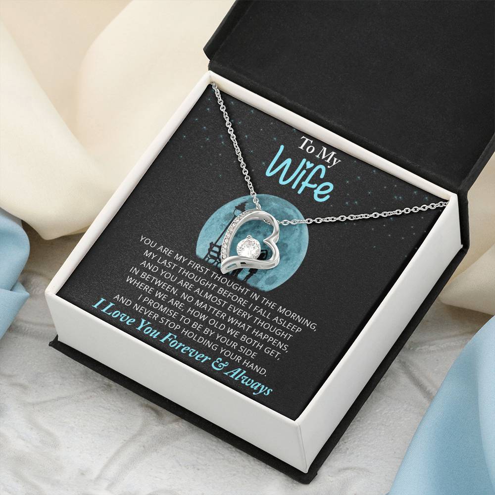 To My Wife Necklace Anniversary Gift For Wife Gift For Wife Wife Necklace Wife Birthday Gift Valentines Day Gift For Wife Forever Love Necklace
