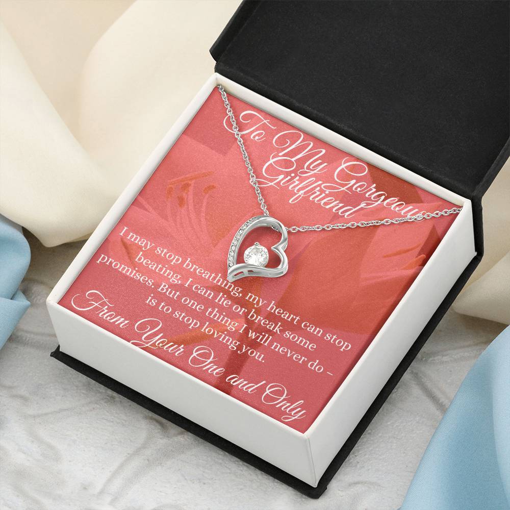 To My Gorgeous Girlfriend Just Because I Love You Forever Love Necklace