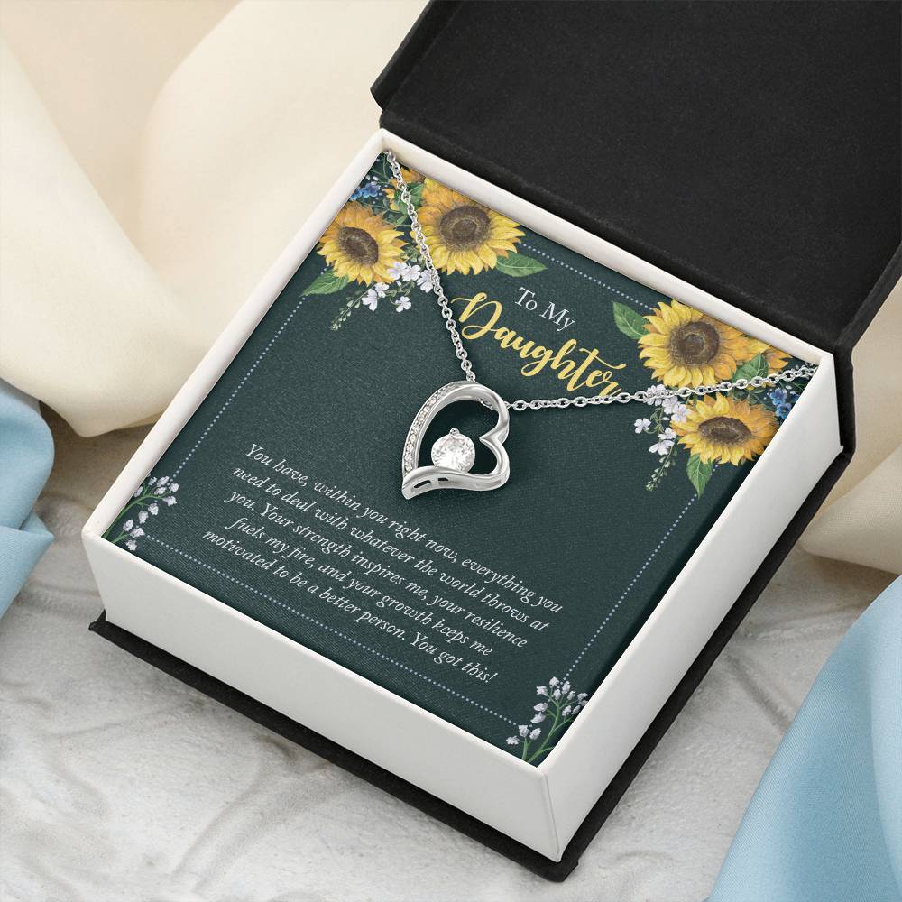 To My Daughter You Have Within You Right Now Forever Love Necklace