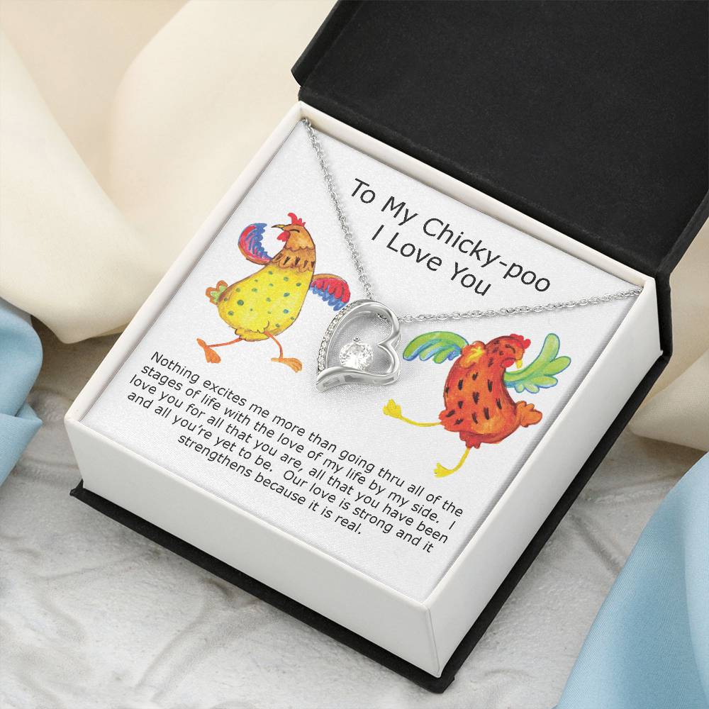 Chicky-Poo Dancing Queen I Love You Necklace Gift For Wife Soulmate Forever Love Necklace