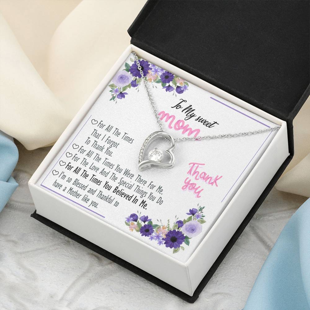 To My Mom 5 Forever Love Necklace