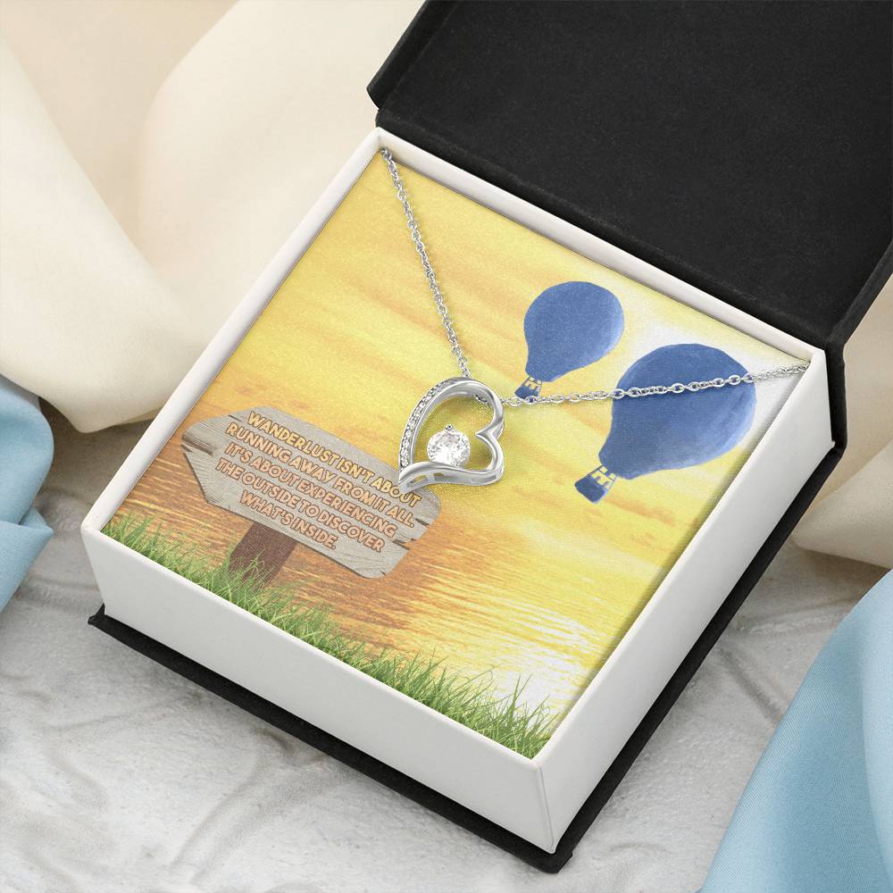 No Matter Where Card World Map Pendant Tiny Planet Earth Necklace Friendship Necklace Gift For Traveler Going Away Gift Travel Forever Love Necklace