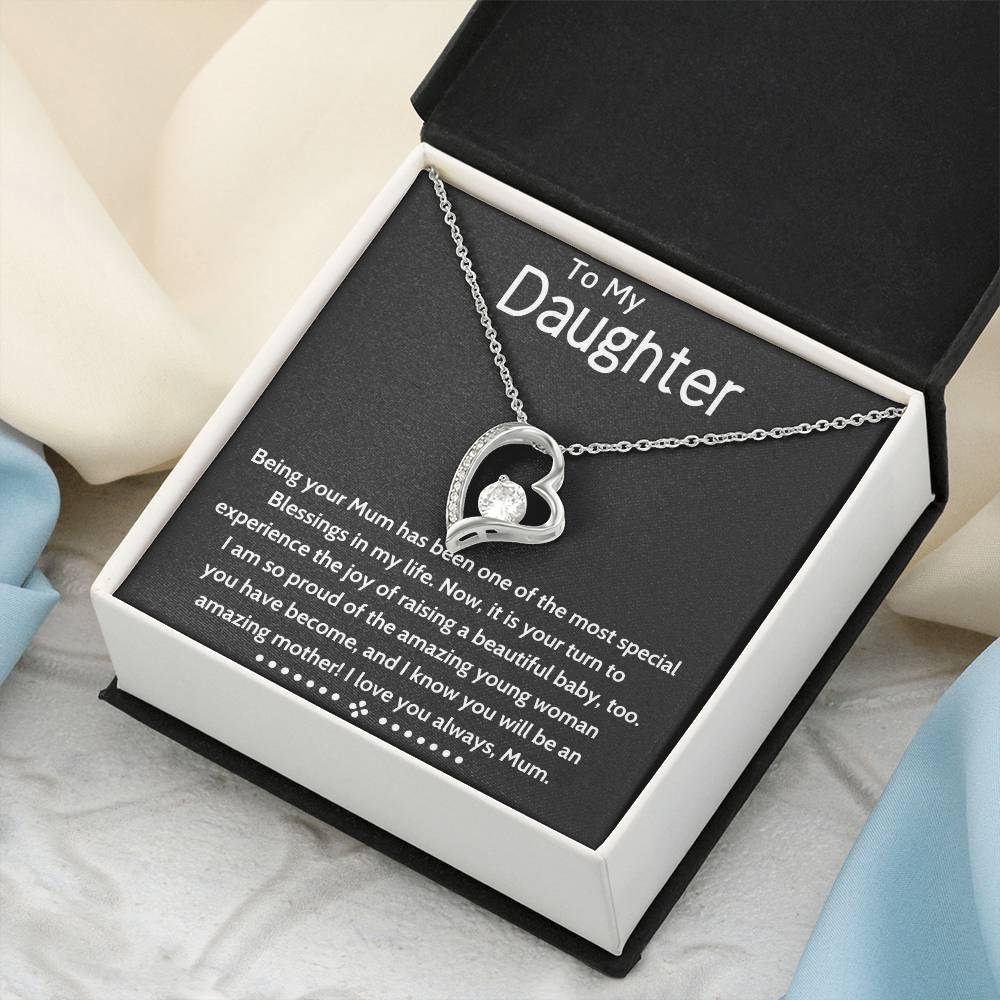 To My Daughter Beautiful Chapters Forever Love Necklace Daughter Necklace Gift For Daughter Xmas Christmas Daughter Gift From Mom 6 Forever Love Necklace