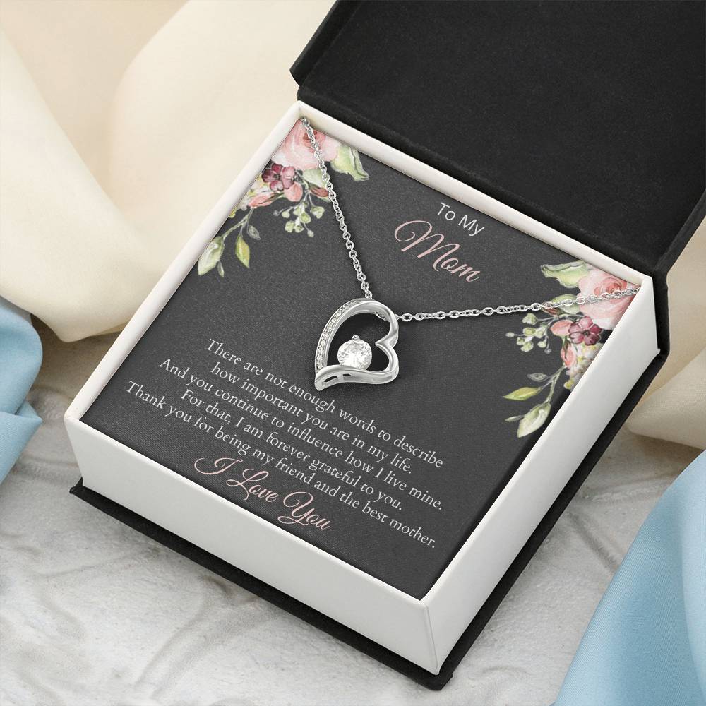 To Mom Mother's Day Gift With Message Card Forever Love Necklace