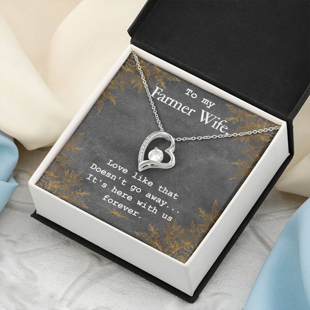 To My Farmer Wife Necklace Forever Love Necklace