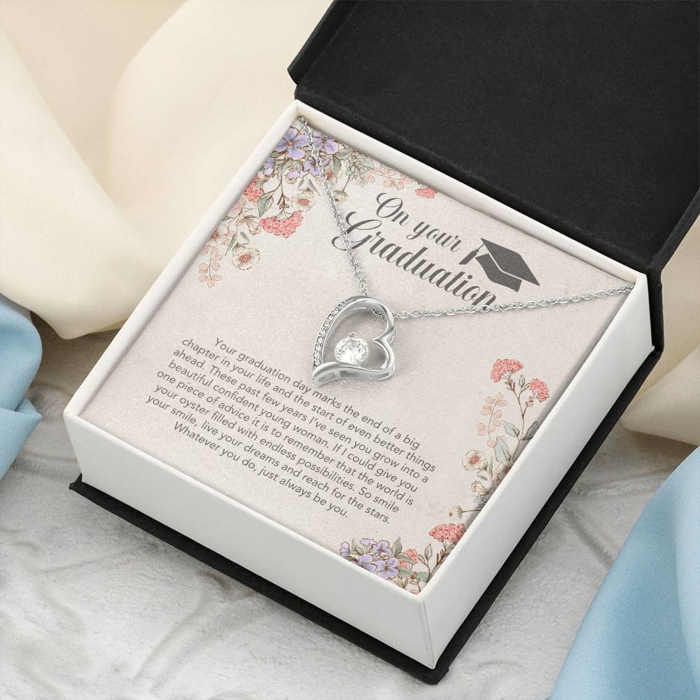 Graduation Gift For Daughter Class Of 2022 Necklace Class Of 2022 Necklace Jewelry Gift On Your Graduation Necklace Graduation Day Gift For Your Mom Forever Love Necklace