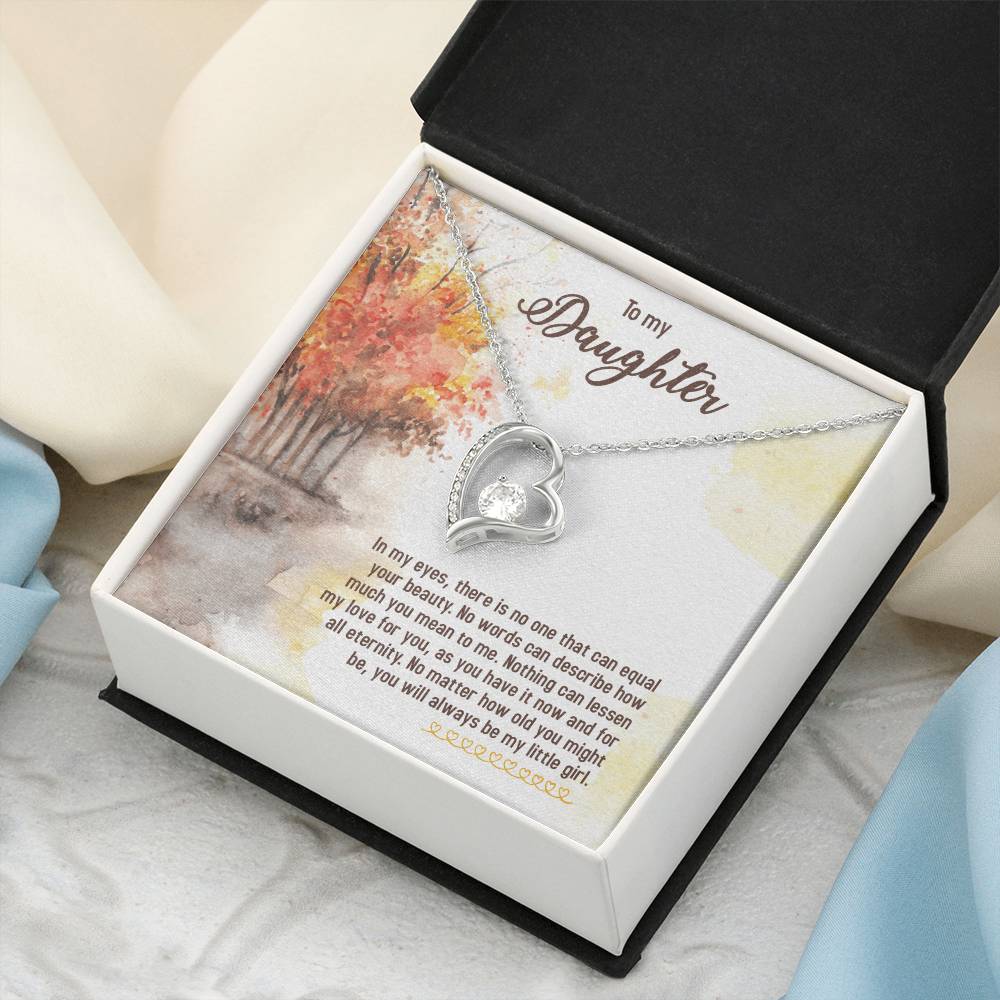 To My Daughter Moon And Back Necklace Meaningful Necklace For Daughter Sterling Silver Dad To Daughter Necklace Forever Love Necklace