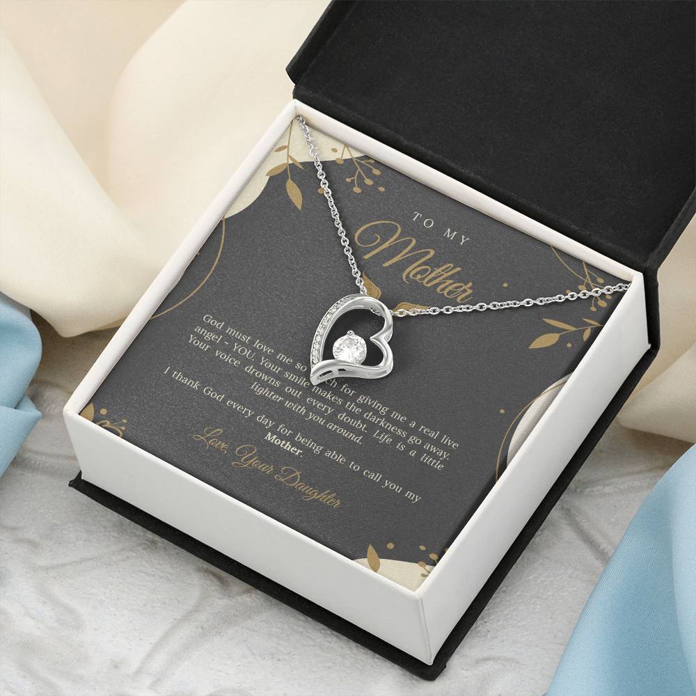 To My Angel Mother Forever Love Necklace