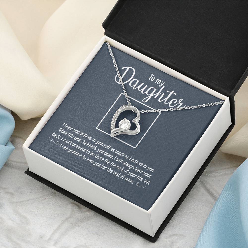 To My Daughter Necklace Father Daughter Necklace Father To Daughter Birthday Gift Gifts To Daughter From Dad 1 Forever Love Necklace