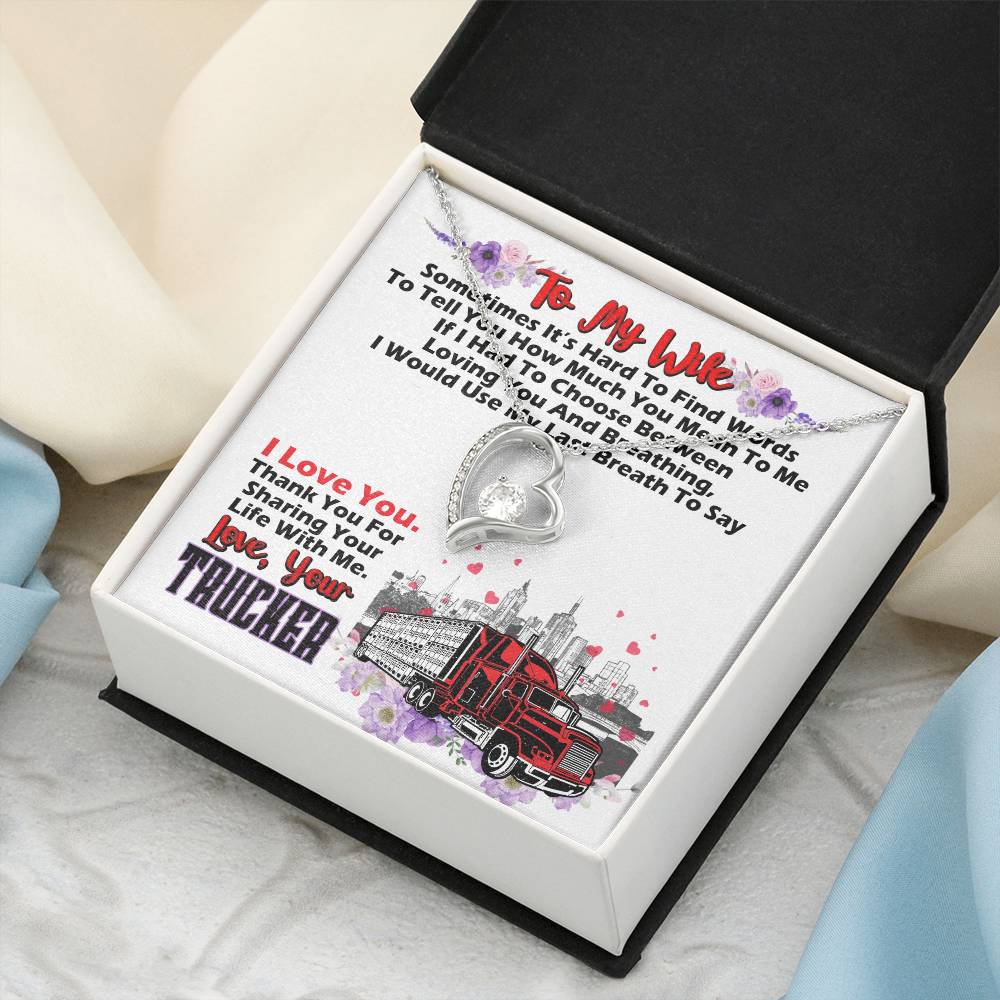 Trucker&#39;s Wife 2 1 1 Forever Love Necklace