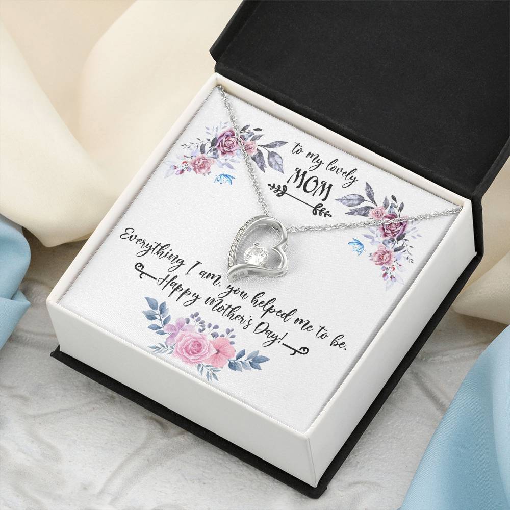 Mom Gifts Gift From Bride To Mother To My Lovely Mom On Me Wedding Day Necklace Forever Love Necklace