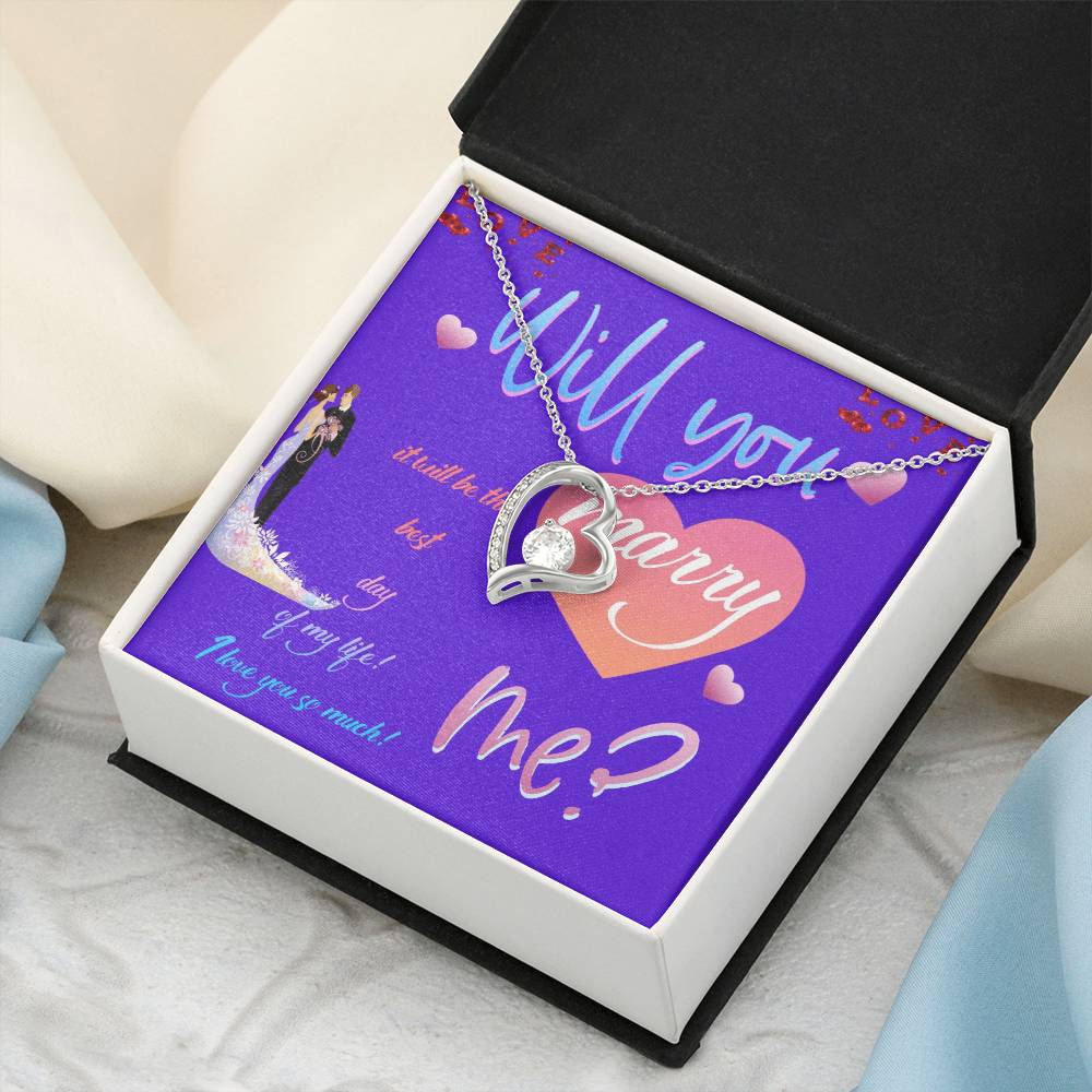 Wedding Gifts Jewellery  Marry Me Forever Love Necklace Forever Love Necklace